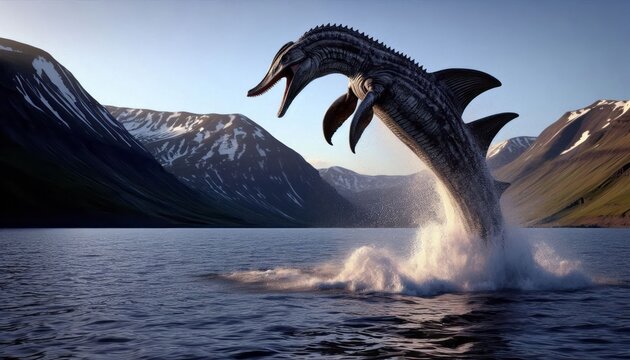 Ichthyosaurus Breaching