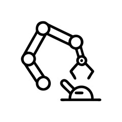 Roboter Roboterarm Symbol 