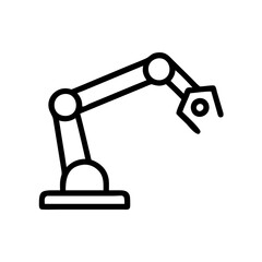Roboterarm Symbol 