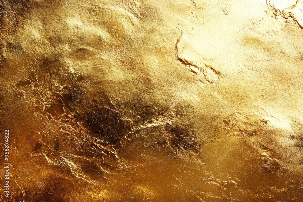 Wall mural gold background. luxury shiny gold texture , ai