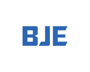 BJE logo design vector template. BJE