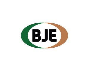 BJE logo design vector template. BJE