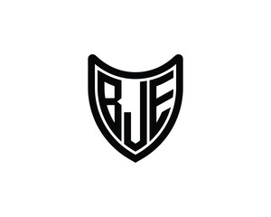 BJE logo design vector template. BJE