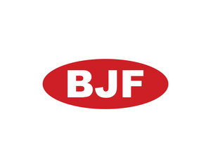 BJF logo design vector template. BJF