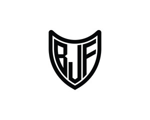 BJF logo design vector template. BJF