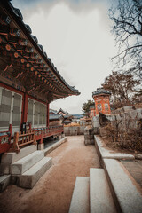 Gyeongbokgung Palace is the palace of Joseon Dynasty. South Korea. Seoul . Architecture of Korea