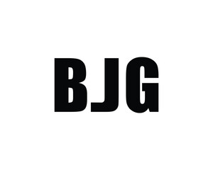 BJG logo design vector template. BJG