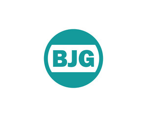 BJG logo design vector template. BJG