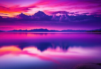 Fototapeta premium tranquil twilight views highlighting stunning cloud formations vibrant colors serene atmosphere, aerial, breathtaking, bright, calm, captivating, celestial