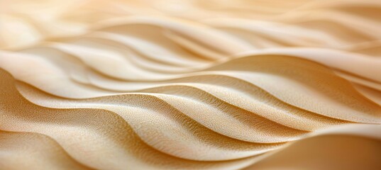 Obraz premium Abstract, Wavy Background with Soft, Flowing Lines, Elegant Texture in Warm, Golden Tones
