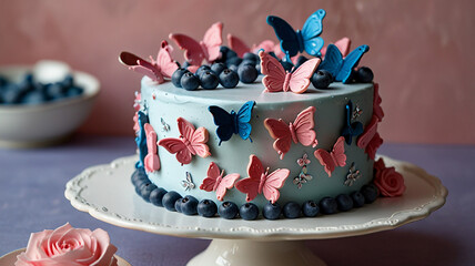 a beautiful cake for all