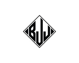 BJJ logo design vector template. BJJ