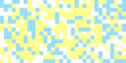 Blue and yellow pixel abstrak background pattren