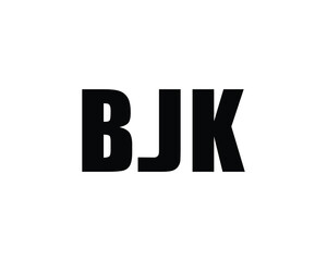 BJK logo design vector template. BJK