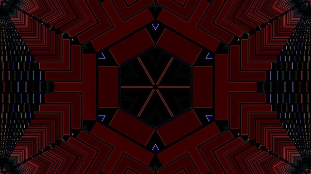 Abstract background moving stripes and flashing with shining light dots. Animation with circles	