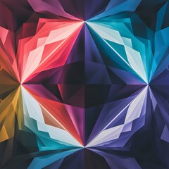 Obraz premium Creative prismatic background with polygonal pattern