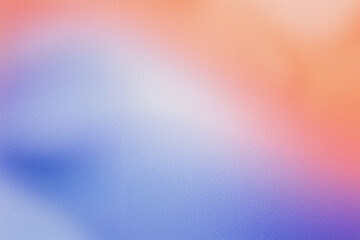 Pastel colored gradient. Grainy light glow noise texture. Abstract banner background.
