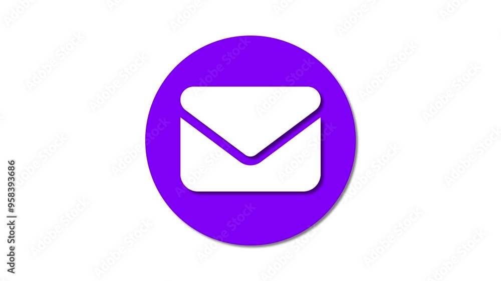Poster message icon represents communication and correspondence. symbolizes email and messaging features in
