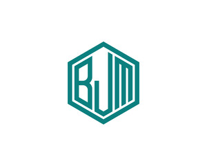 Fototapeta premium BJM logo design vector template. BJM