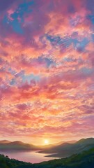 Fototapeta premium Colorful sky. colorful sky.