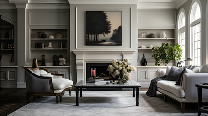 Timeless elegance in a colonial-style residence