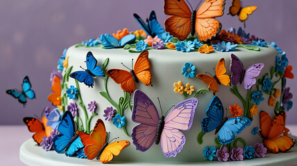 a beautiful cake for all