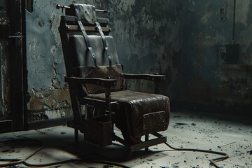 ai generative room with torture chair