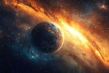 Obraz premium Space. Real look and 4K quality , ai