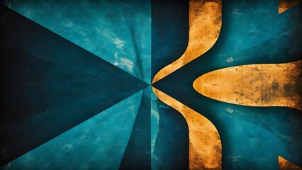 Dark blue background with abstract highlight corner and vintage grunge background texture