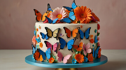 a beautiful cake for all