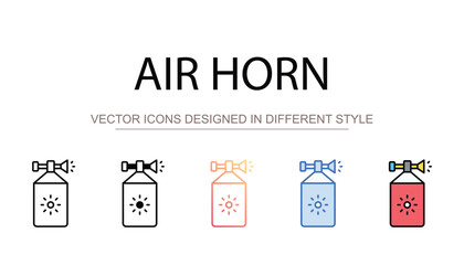 Air Horn icon design with white background stock illustration