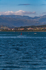 Fototapeta premium Paisaje en Santoña, Cantabria, España.