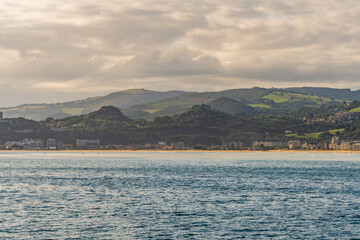 Paisaje en Santoña, Cantabria, España.