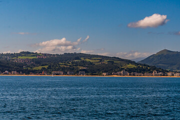 Paisaje en Santoña, Cantabria, España.