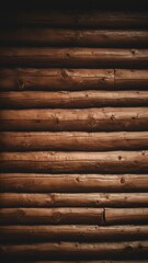 Obraz premium Brown wooden wall texture background
