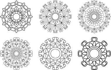Lineal mandala background