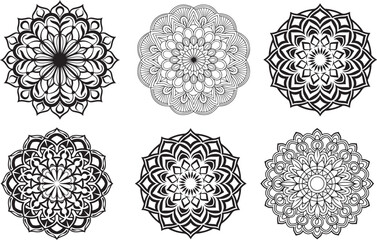 Lineal mandala background