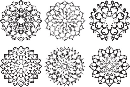 Lineal mandala background