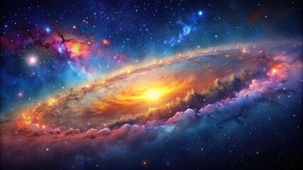 Stunning galaxy with colorful cosmos, stardust, and milky way, Galaxy, colorful, cosmos, stardust, milky way, universe