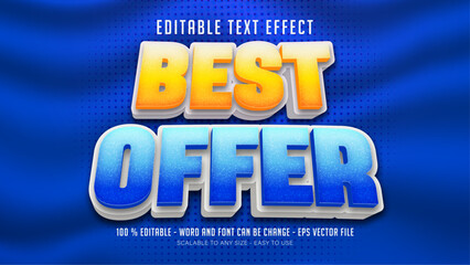 best offer editable text effect