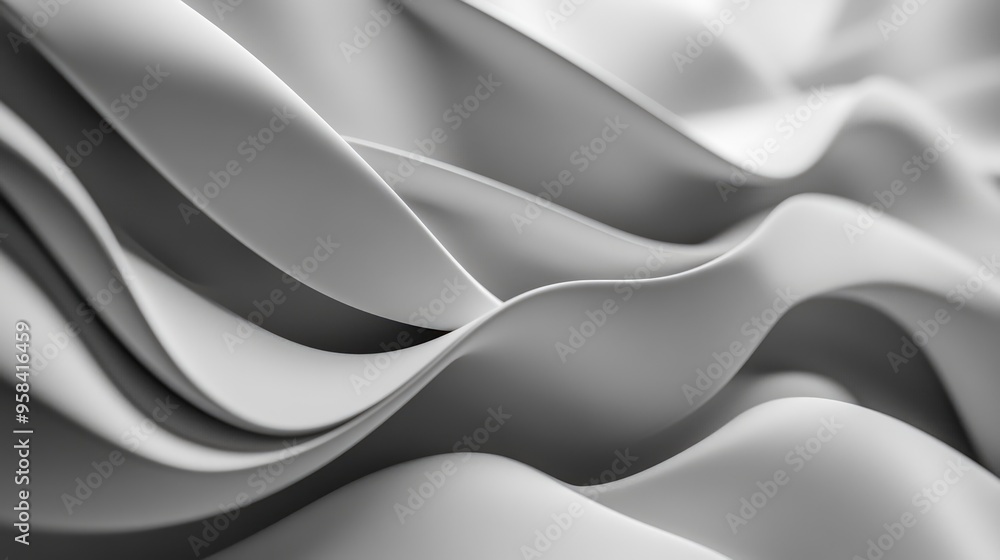 Poster 3d rendering of an abstract luxury grey color gradient blur created for use as a studio wall backgro