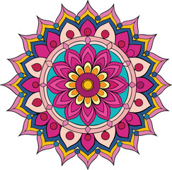 Mandala silhouette artwork victor