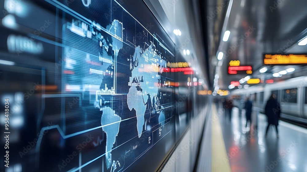 Poster virtual twin of public transportation network with real-time data dashboard