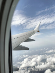 view from airplane window