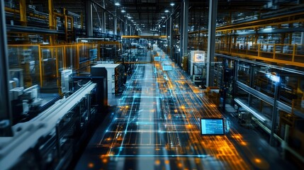 Automated Smart Factory Floor with Production Optimization Simulation