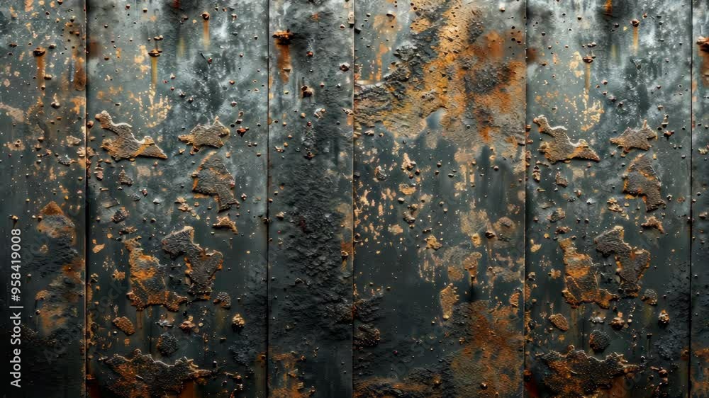 Aufkleber exploring weathered metal surfaces showcasing textures and colors in a rustic setting