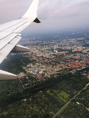view from airplane window