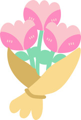 Cute Tulip Flower Bouquet