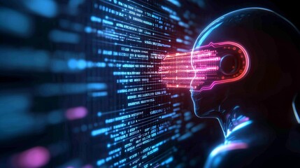 Obraz premium A sophisticated AI system providing recommendations for optimizing the recruitment pipeline