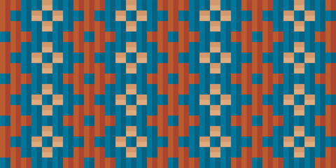 Fototapeta premium Seamless traditional woven pattern called Anyaman 